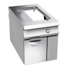 RIBBED/SMOOTH CHROMIUM PLATED ELECTRIC GRIDDLE