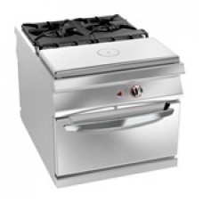 TWO BURNER AND RADIANT PLATE RANGE, ELECTRIC OVEN