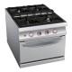 4 BURNER GAS RANGE ON ELECTRIC OVEN