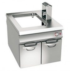 SMOOTH CHROMIUM PLATED GAS GRIDDLE,NEUTRAL CABINET