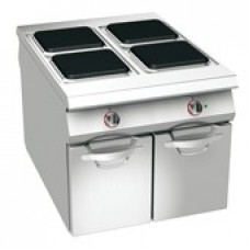FOUR PLATE ELECTRIC RANGE ON NEUTRAL CABINET