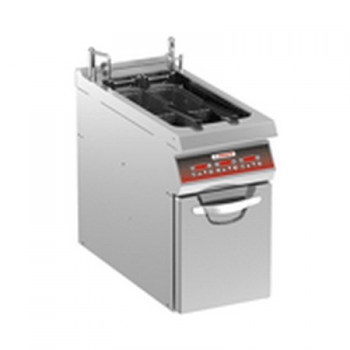 ELECTRIC FRYER, SINGLE WELL 21 lt, AUTOMATIC BASKET LIFT