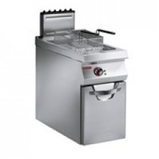 GAS FRYER, SINGLE WELL, 22 lts