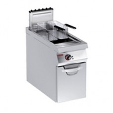 GAS FRYER "v" SINGLE WELL 22 lt- MECHANIC.CONTROLS