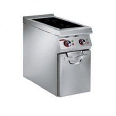 INDUCTION PYROCERAM "ALL AREA" COOKING RANGE,7+7kW