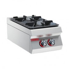 TWO BURNER GAS BOILING TABLE, 35 CM.