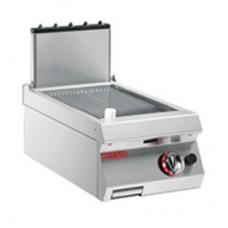 RIBBED CHROMIUM PLATED GAS GRIDDLE