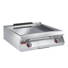 RIBBED/SMOOTH CHROMIUM PLATED ELECTRIC GRIDDLE
