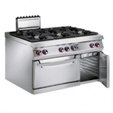 SIX BURNER GAS RANGE WITH OVEN AND CABINET SIX BURNER GAS RANGE WITH OVEN AND CABINET