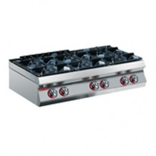 SIX BURNER GAS BOILING TABLE, 105 CM. SIX BURNER GAS BOILING TABLE, 105 CM.