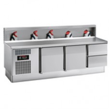 REFRIGERATED COUNTER FOR 5 TOP ELEMENTS 35x60 CM